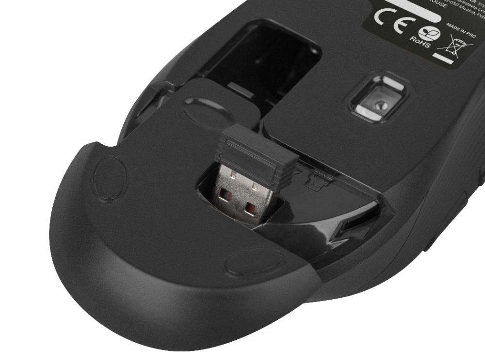 Mysz bezprzewodowa NATEC ROBIN optyczna 1600DPI - czarna