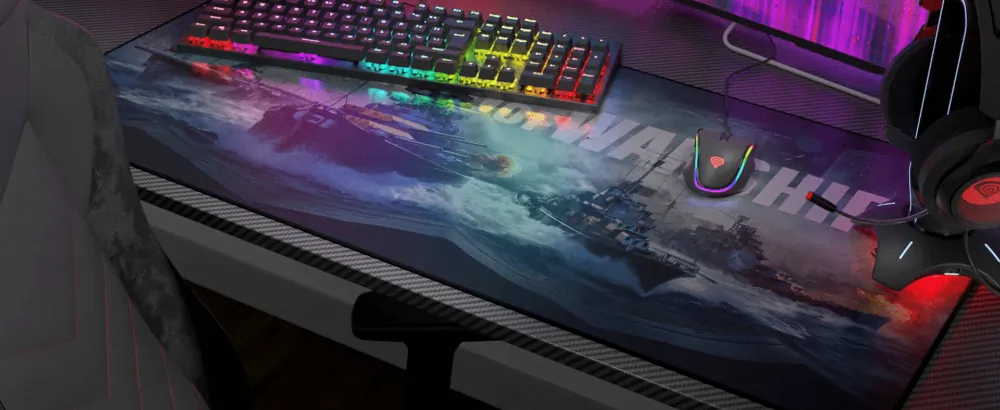 Podkładka pod mysz mata na biurko GENESIS Carbon 500 Maxi WOWS Armada 900x450mm