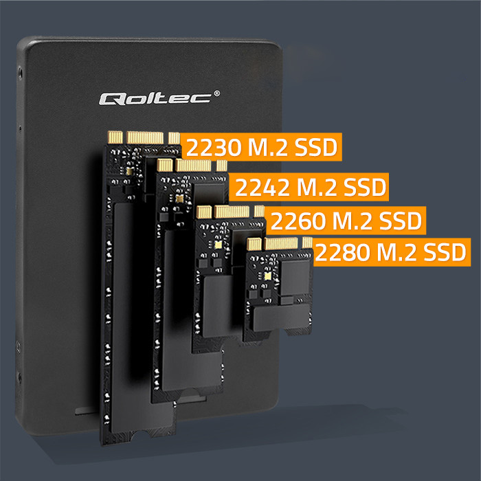 Adapter SATA przejściówka na dysk M.2 SSD SATA NGFF do SATA III Qoltec Super speed 6Gb/s 2TB