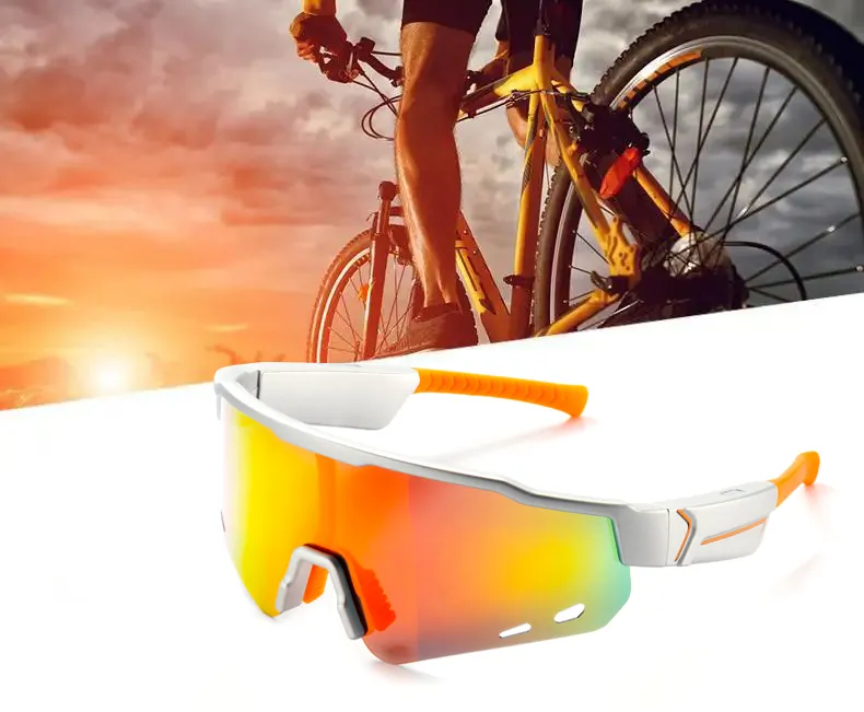 Sportowe okulary przeciwsłoneczne Bluetooth XO E8 UV400 nylonowe z mikrofonem białe