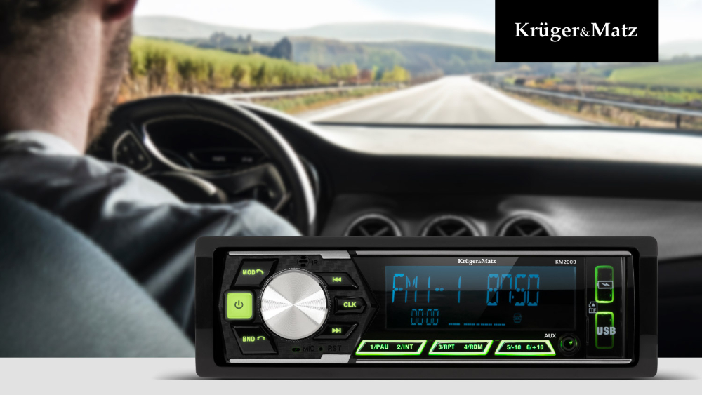 Radio samochodowe Kruger&Matz KM2009 Bluetooth USB AUX SD RDS