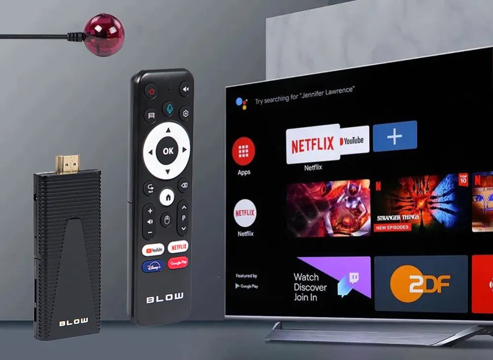 Android TV BOX BLOW BLUETOOTH V4 STICK 4K UltraHD Wi-Fi + pilot