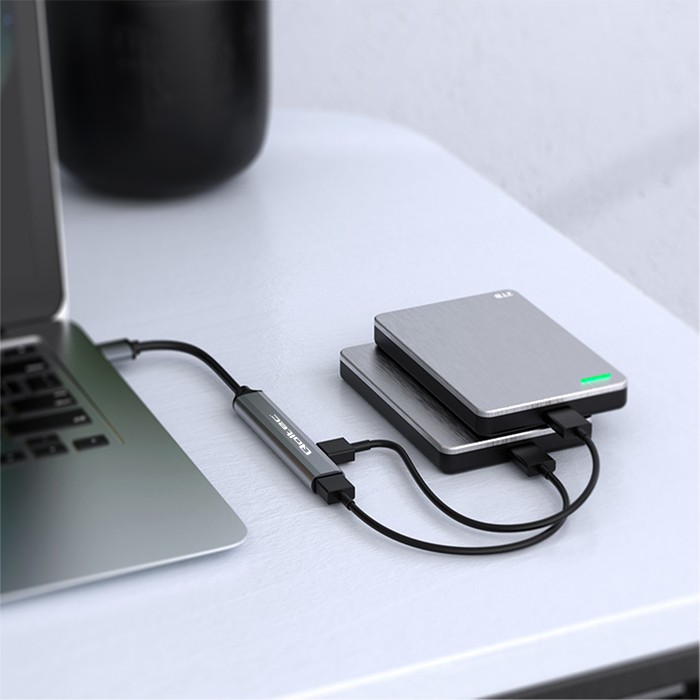 Hub adapter rozdzielacz USB Qoltec na 3x USB 2.0 + USB 3.0