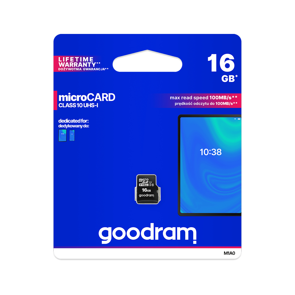 Karta pamięci micro SD GOODRAM 16GB CLASS 10 UHS-I