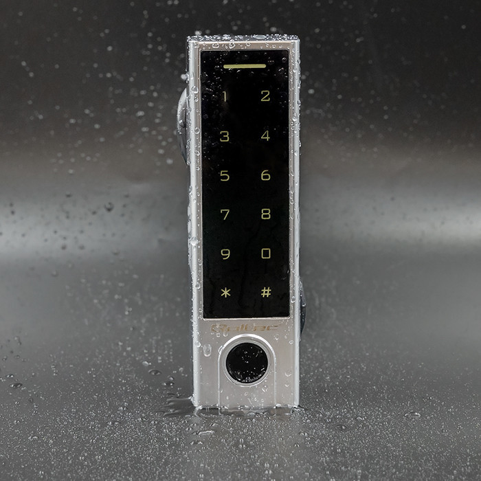 Zamek szyfrowy dotykowy Qoltec Titan z czytnikiem linii papilarnych RFID Bluetooth kod karta brelok dzwonek