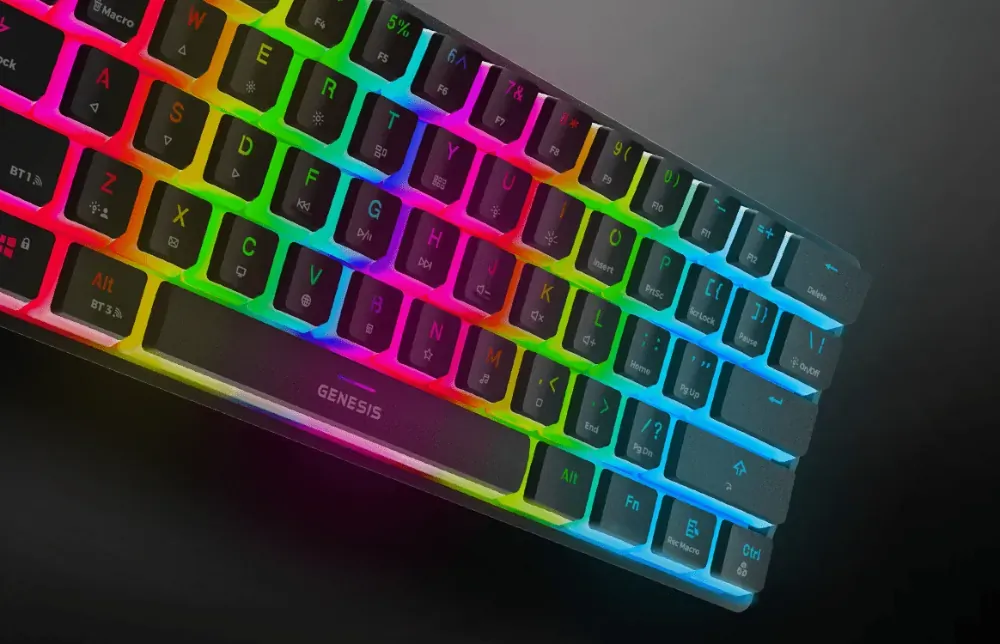 Bezprzewodowa klawiatura gamingowa mechaniczna Genesis THOR 660 podświetlana RGB