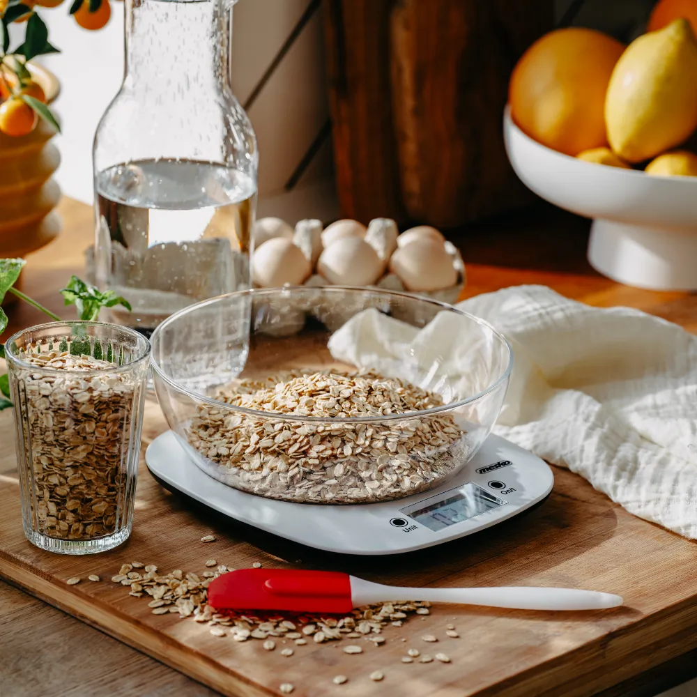 Elektroniczna waga kuchenna z misą Mesko MS 3179 - biała