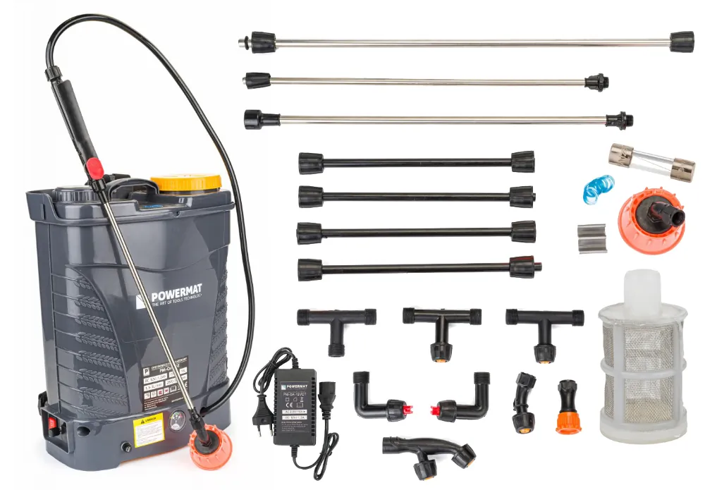 Opryskiwacz akumulatorowy 16L Powermat PM-OA-16T + zestaw dysz
