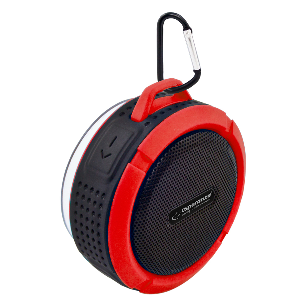 Głośnik przenośny Bluetooth Esperanza COUNTRY czarno-czerwony