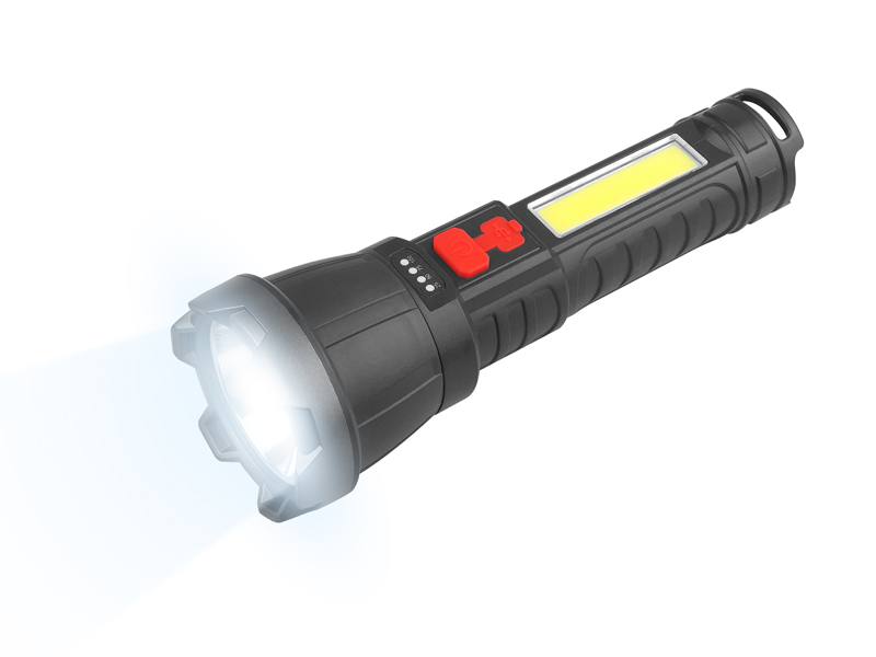 Akumulatorowa latarka ręczna LTC LED 400lm + COB 700lm