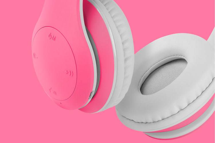 Słuchawki bezprzewodowe bluetooth dla dzieci Kruger&Matz Street Kids różowe