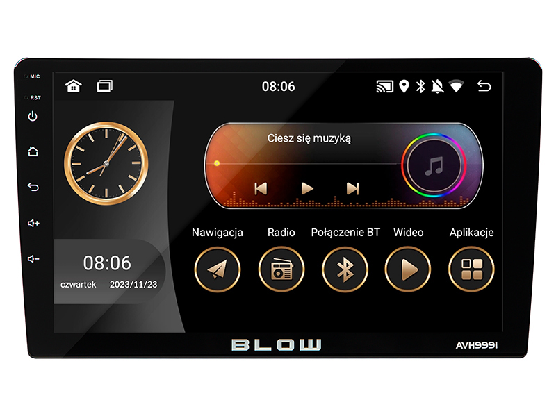 Radio samochodowe BLOW AVH-9991 1DIN 9" Android Bluetooth WiFi GPS CARPLAY