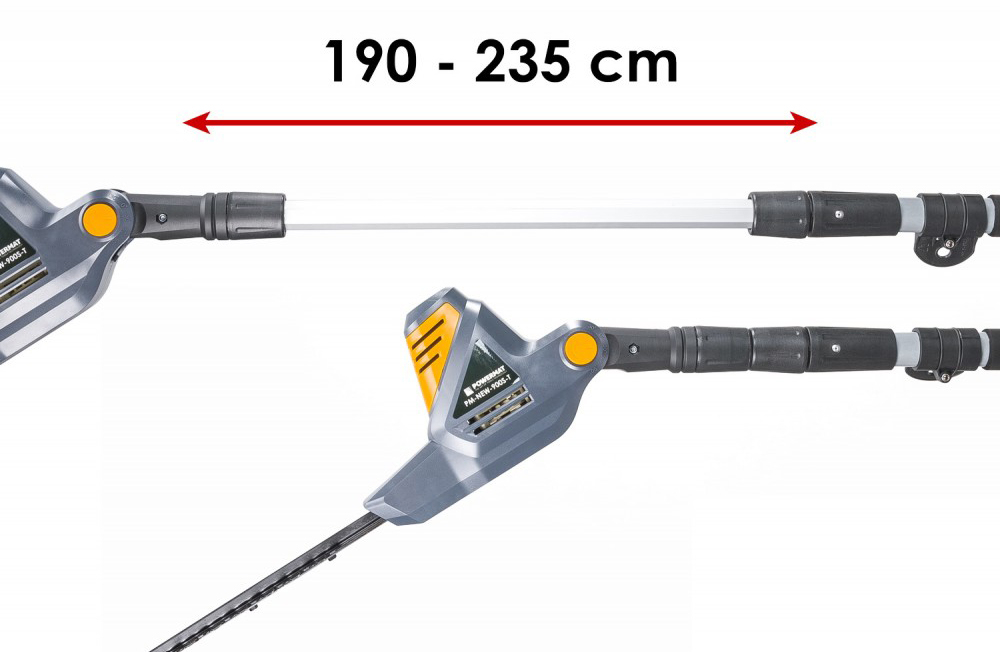 Elektryczne nożyce do żywopłotu na wysięgniku Powermat PM-NEW-900S-T 45cm 900W