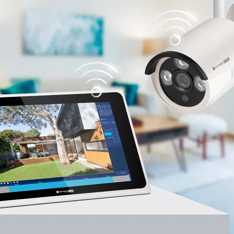 Zestaw do monitoringu WiFi Kruger&Matz Connect C210 Tuya 4x kamera IP zewnętrzna + rejestrator