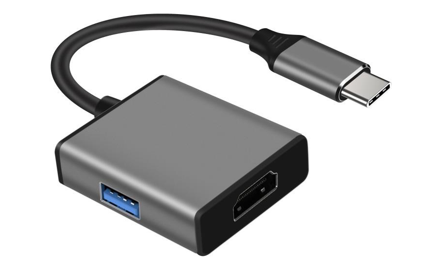 HUB adapter USB-C na HDMI 4K 30Hz + USB 3.0