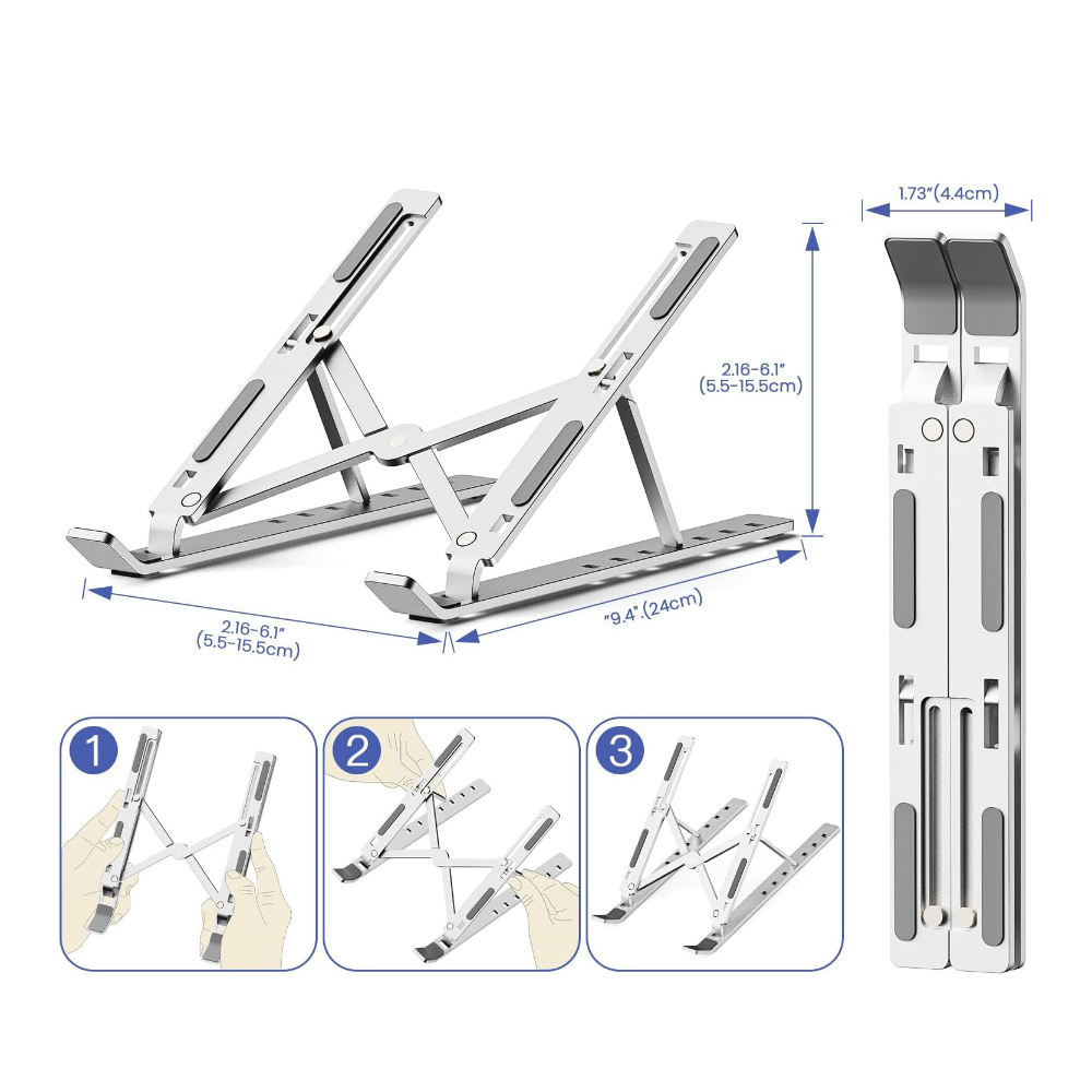 Podstawka pod laptop ART P24 aluminiowa regulowana