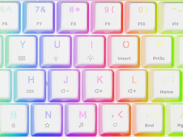 Bezprzewodowa klawiatura gamingowa mechaniczna Genesis THOR 660 podświetlana RGB - biała