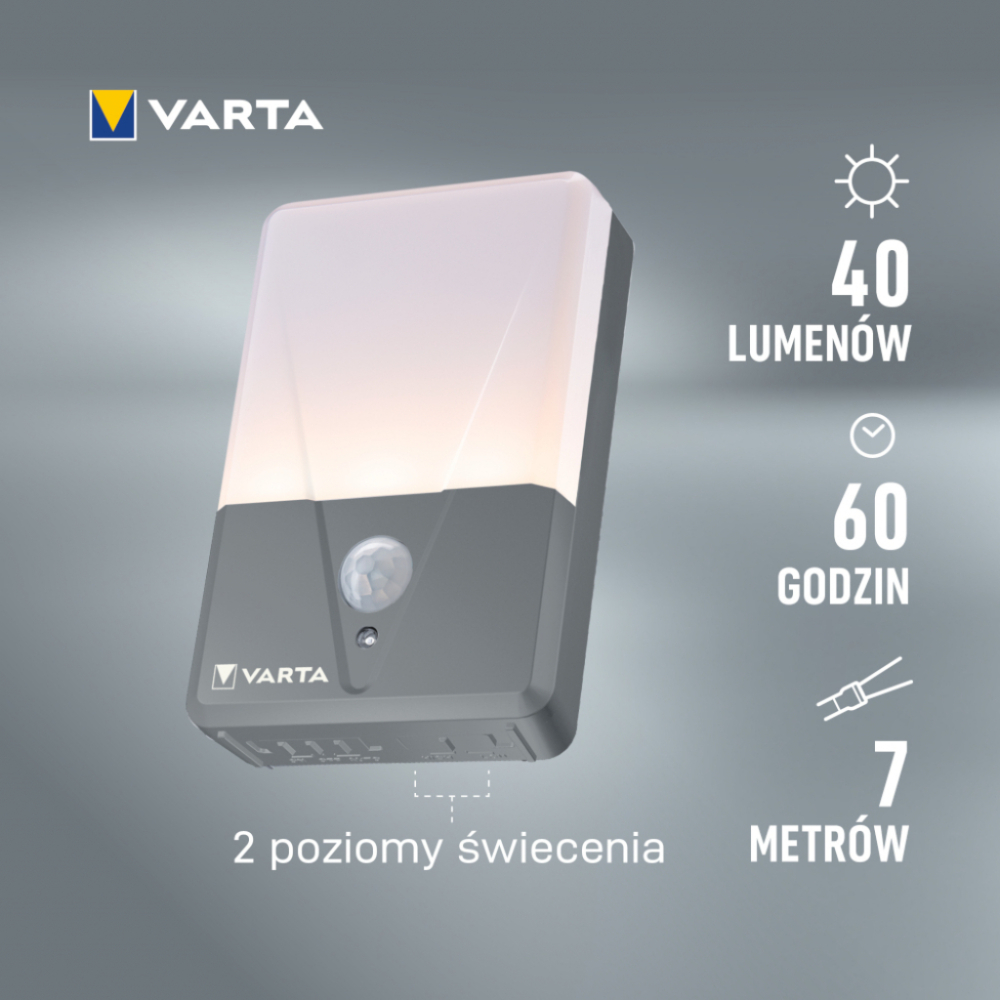 Lampka zewnętrzna VARTA Motion Sensor Outdoor Light z czujnikiem ruchu + baterie