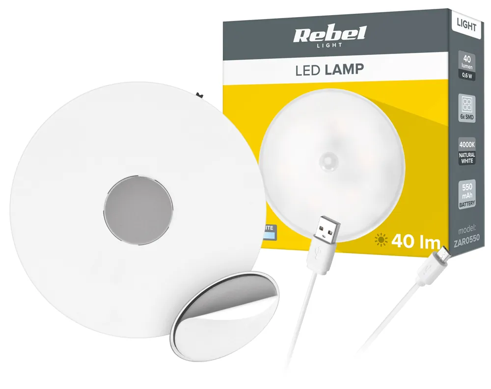 Bezprzewodowa lampka LED z magnesem i czujnikiem ruchu Rebel Light